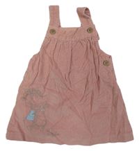 Staroružové menšestrové šaty s králíčky - Peter Rabbit Tu