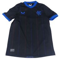 Černé pruhované fotbalové tričko - Rangers Castore