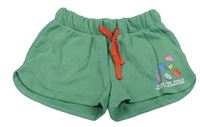 Zelené teplákové kraťasy s Lego kostkami H&M