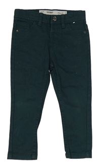 Tmavozelené skinny rifle zn. Denim Co.