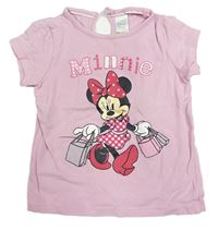 Růžové tričko s Minnie C&A
