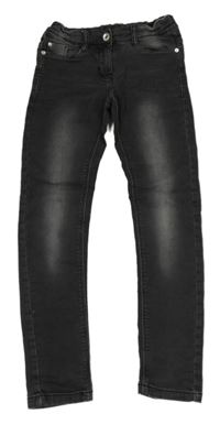Antracitové teplákové skinny rifle Yigga