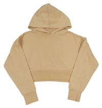 Béžová crop mikina s kapucňou Matalan