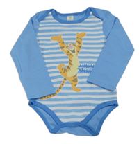 Modro-biele pruhované body s Tigrom Disney