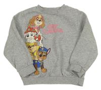 Šedá melírovaná mikina s Paw Patrol H&M
