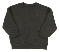 Antracitová mikina s výšivkou F&F