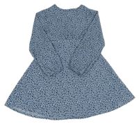 Modré květované šaty Dunnes