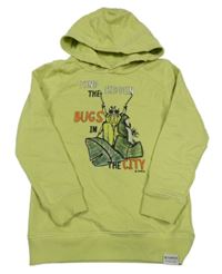 Limetková mikina s broukem a kapucí Garcia