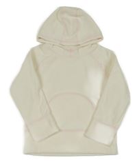 Smetanová fleecová mikina s kapucí Next