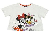 Biele crop tričko s Minnie a Daisy Primark