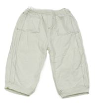 Smotanové menšestrové podšité nohavice