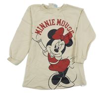 Béžové ľahké teplákové šaty s Minnie DeFacto