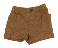 Hnedé teplákové kraťasy s vreckami H&M