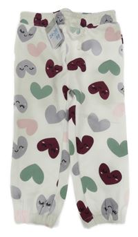 Nové - Smotanové tepláky so srdiečkami Primark