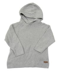 Sivý melírovaný sveter s kapucňou H&M
