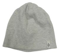 Světlešedá melírovaná žebrovaná čepice H&M