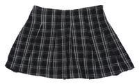 Čierno-biela kockovaná sukňa Zara