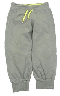 Sivé melírované športové crop tepláky H&M
