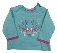 Zelená mikina s jeleňmi Liegelind