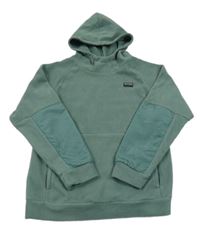 Khaki fleecová mikina s kapucí Name it