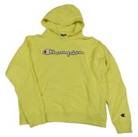 Žltá mikina s logom a kapucňou Champion