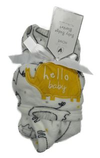 Nové - biela plyšová deka so zvieratkami