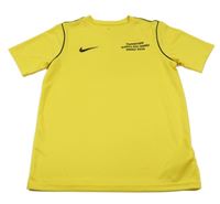 Žluté sportovní tričko s logem Nike