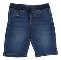 Tmavomodré riflové kraťasy s úpletovým pasem Denim Co.