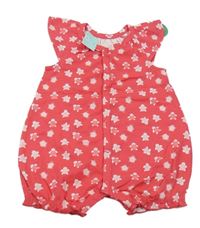 Nové - růžový kraťasový overal s želvami 