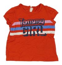 Červené tričko s logem TOMMY HILFIGER