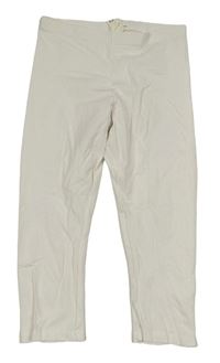Biele crop legíny H&M