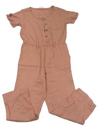 Starorůžový kalhotový overal H&M