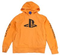 Oranžová mikina s kapucí - Play Station zn. Next