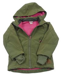 Khaki softshellová bunda s kapucí H&M