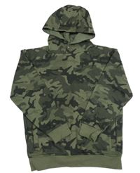 Khaki army mikina s kapucňou George
