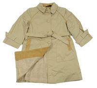 Béžový plátenný kabát