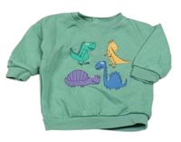 Zelená mikina s diny M&S