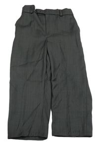 Tmavosivé spoločenské nohavice