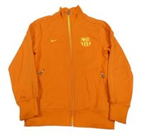 Oranžová propínací sportovní mikina - F.C.B Nike