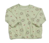 Svetlozelená mikina s kočičkou Marií Primark