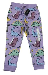 Nové - Fialové tepláky s diny Dunnes Stores