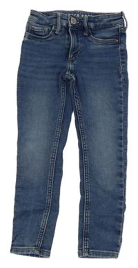 Modré teplákové skinny rifle H&M