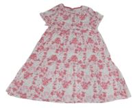 Bielo-ružové batikované šaty Y.F.K.