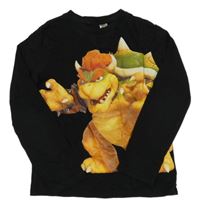 Čierne tričko s príšerkou H&M