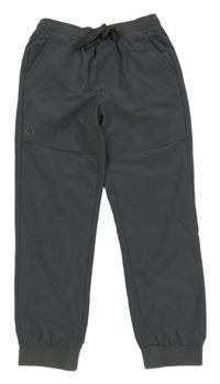 Antracitové šusťákové cuff kalhoty Matalan