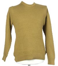 Pánský béžový vzorovaný svetr Primark 