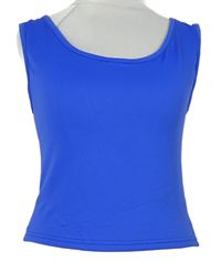 Dámský safírový crop top 