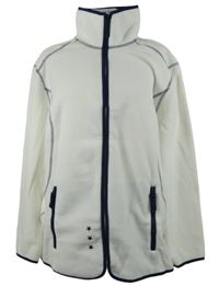 Dámská bílá fleecová propínací mikina 