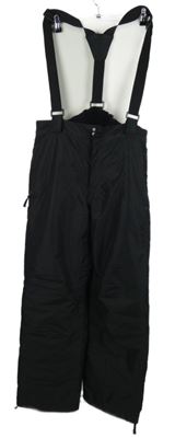 Dámské černé šusťákové oteplovačky s trakami Migra Tex