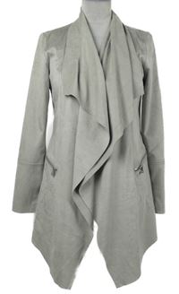 Dámský béžový semišový cardigán Gallery 